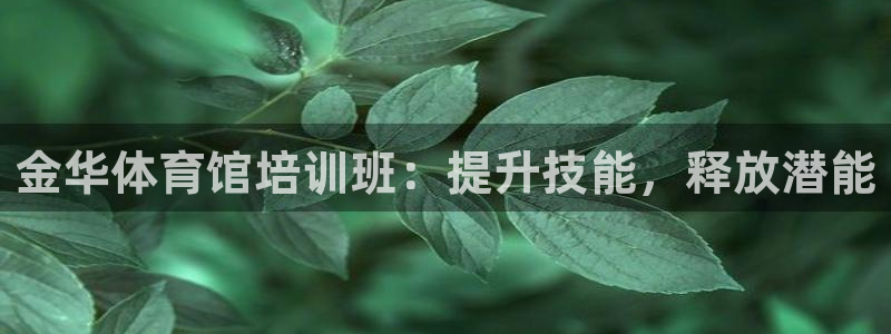 欧陆娱乐测试网站：金华体育馆培训班：提升技能，释放潜