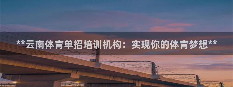 欧陆娱乐挂机项目有哪些：**云南体育单招培训机构：实