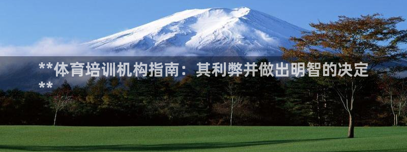 欧陆娱乐合法吗：**体育培训机构指南：其利弊并做出明智的决定